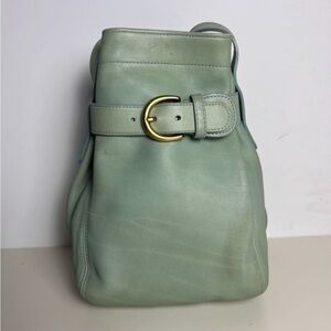 Vintage Coach belt bag 4156 aqua